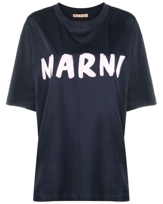 Marni logo-print short-sleeved T-shirt