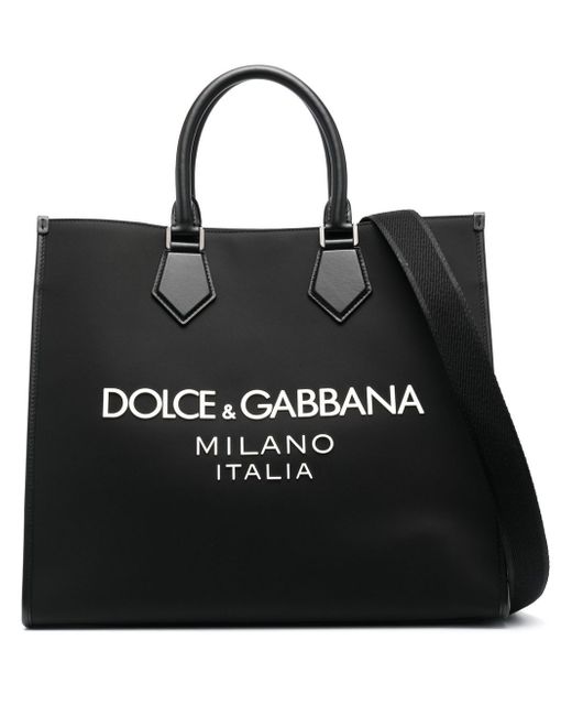 Dolce & Gabbana logo print tote bag