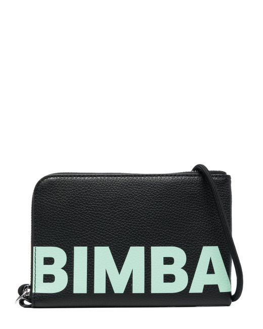 Bimba Y Lola logo print leather wallet