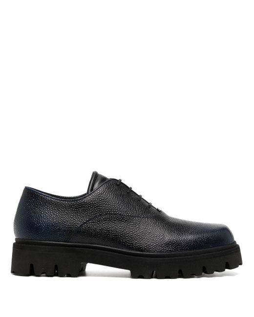 Emporio Armani pebbled-texture lace-up shoes