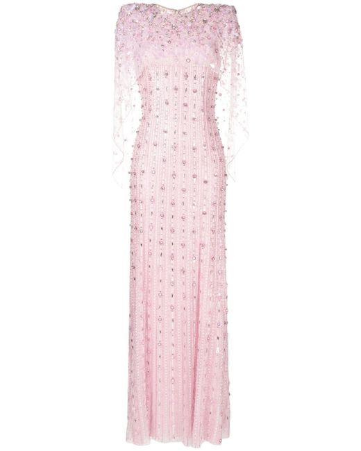 Jenny Packham Nettie rhinestone-embellished dress