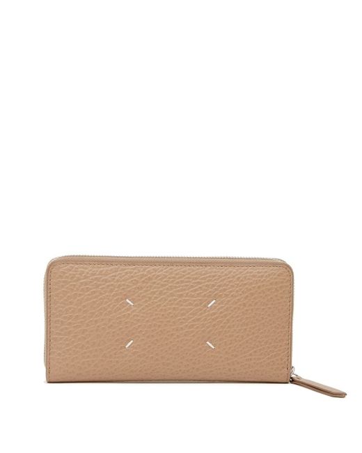 Maison Margiela pebbled texture leather purse
