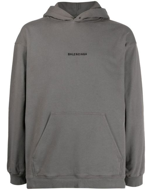 Balenciaga logo-print detail hoodie
