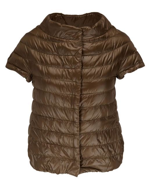 Herno short-sleeve quilted down jacket