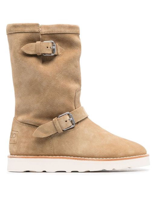 Kenzo leather shearling boots