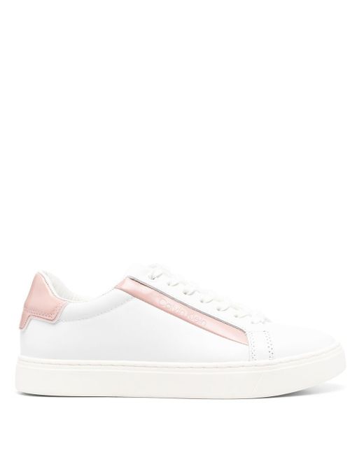Calvin Klein two-tone low-top trainers