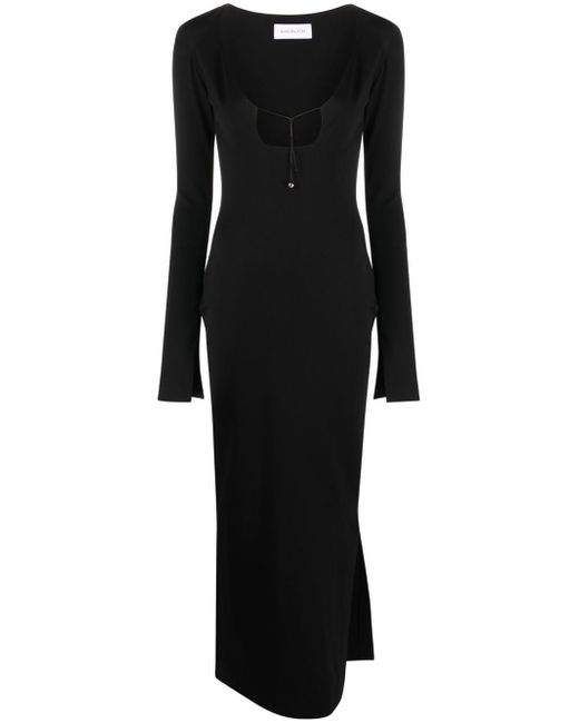16Arlington square-neck long-sleeve dress