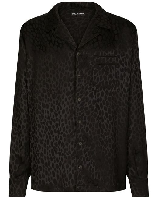 Dolce & Gabbana leopard-print long-sleeve shirt