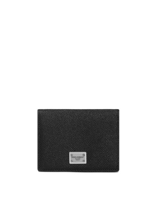 Dolce & Gabbana grained leather bi-fold wallet