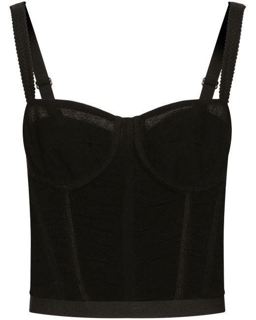 Dolce & Gabbana ruched-detailing corset top