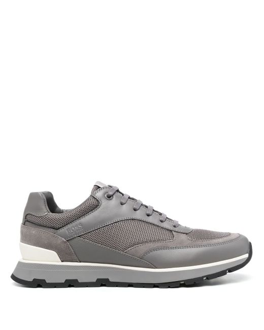 Hugo Boss panelled lace-up sneakers