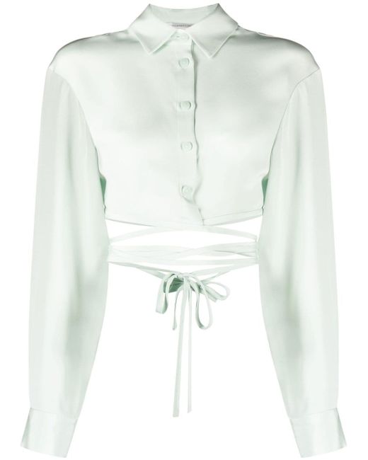 Christopher Esber Tie-detail long-sleeve blouse