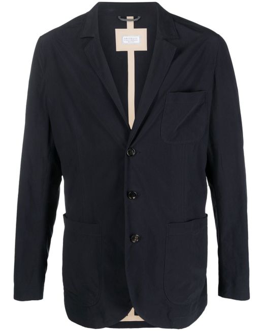 Brunello Cucinelli patch-pocket single-breasted blazer