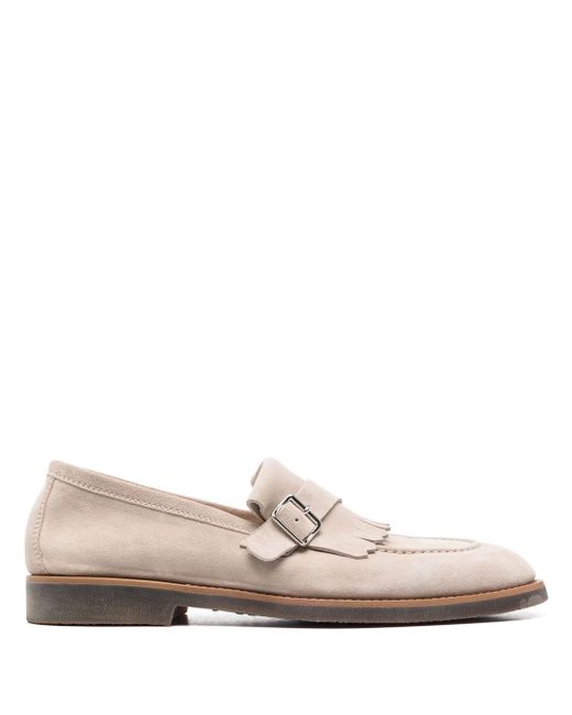 Brunello Cucinelli fringed-panel loafers