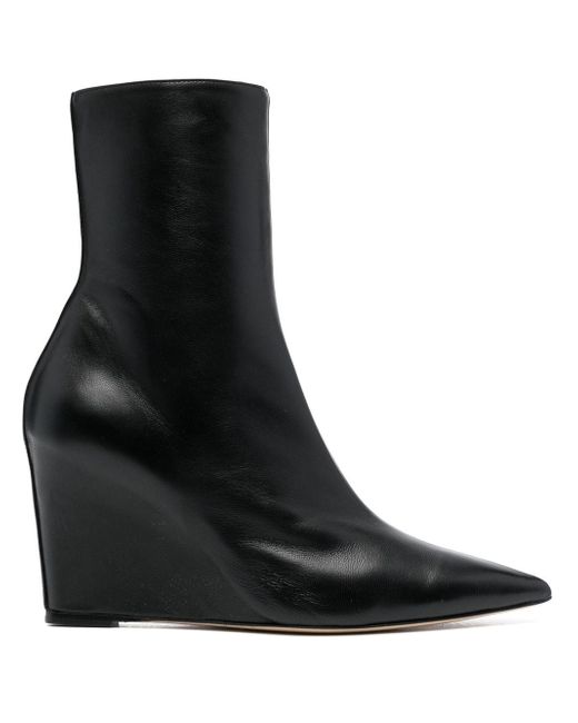 Bettina Vermillon Franke 90mm leather wedge boots