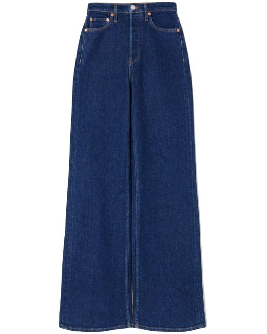 Re/Done high-waisted wide-leg jeans