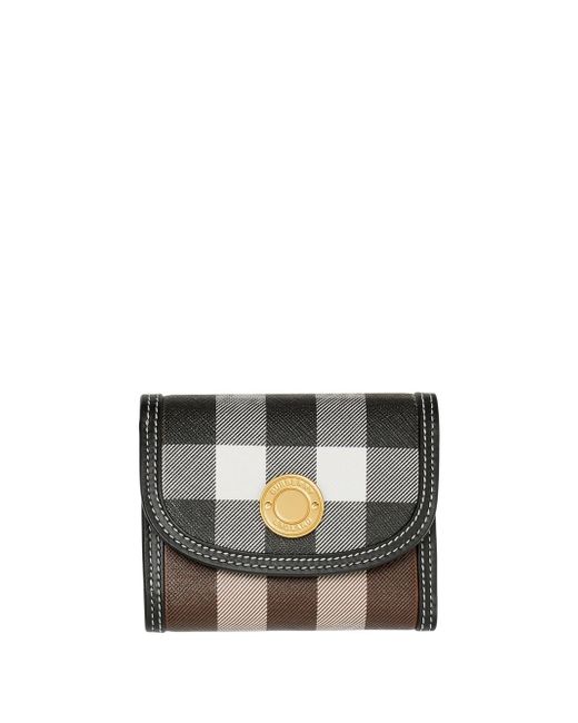 Burberry checked small folding wallet