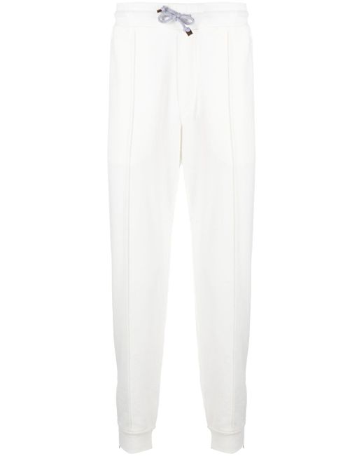 Brunello Cucinelli tapered cotton track pants