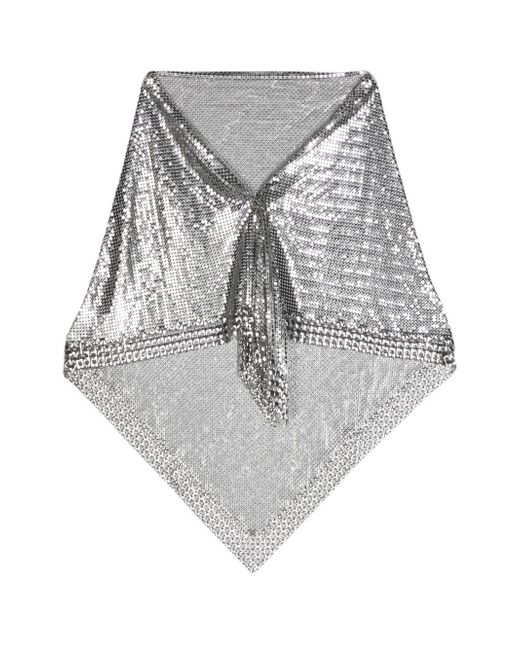 Paco Rabanne metallic chain-mail scarf