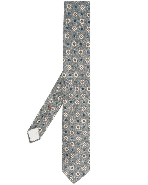 Dell'oglio silk floral-print tie