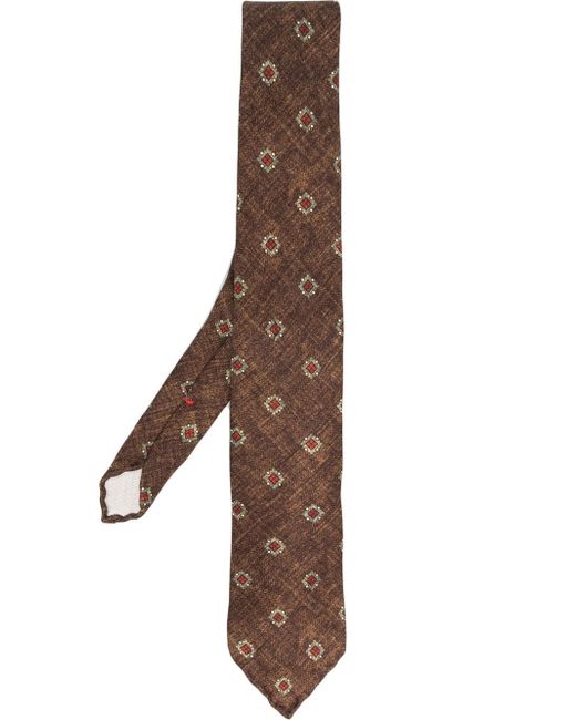 Dell'oglio patterned silk tie