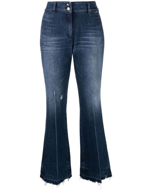 Love Moschino high-waisted flared jeans