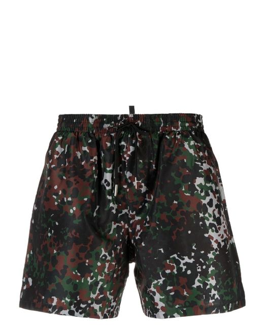 Dsquared2 camouflage print swim shorts