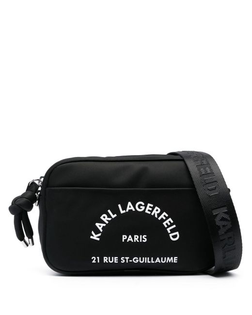 Karl Lagerfeld logo-print camera bag