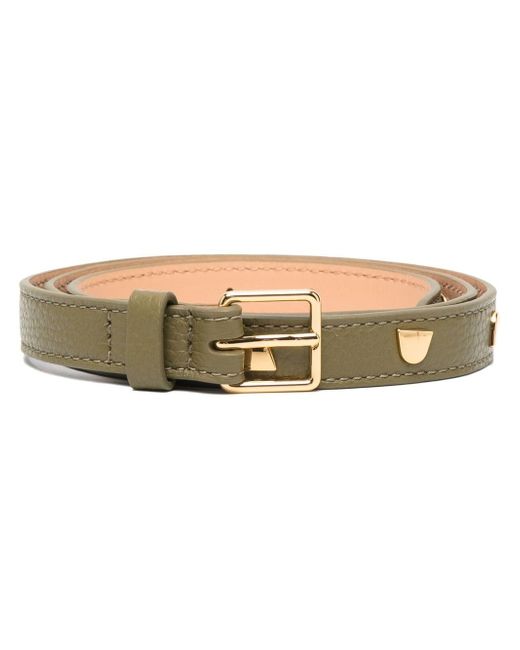 Coccinelle studded leather skinny belt