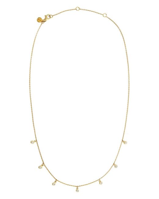 Anine Bing 14kt yellow diamond droplet necklace