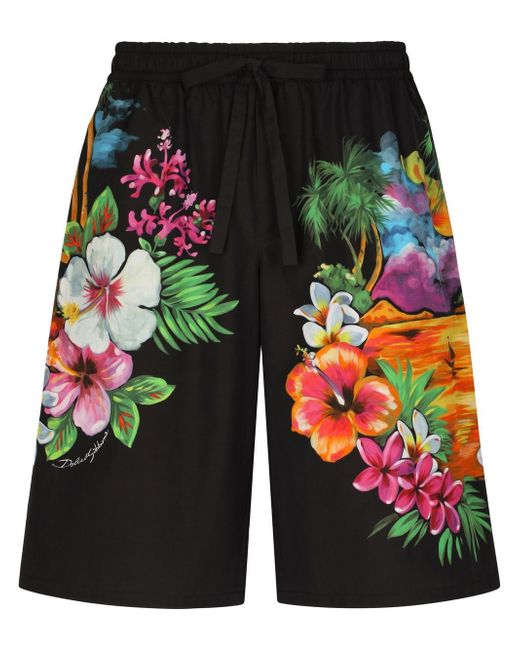 Dolce & Gabbana floral-print bermuda shorts