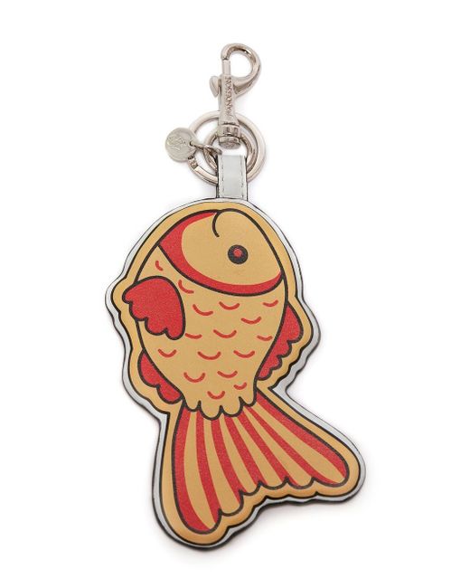 J.W.Anderson Gold Fish leather keyring