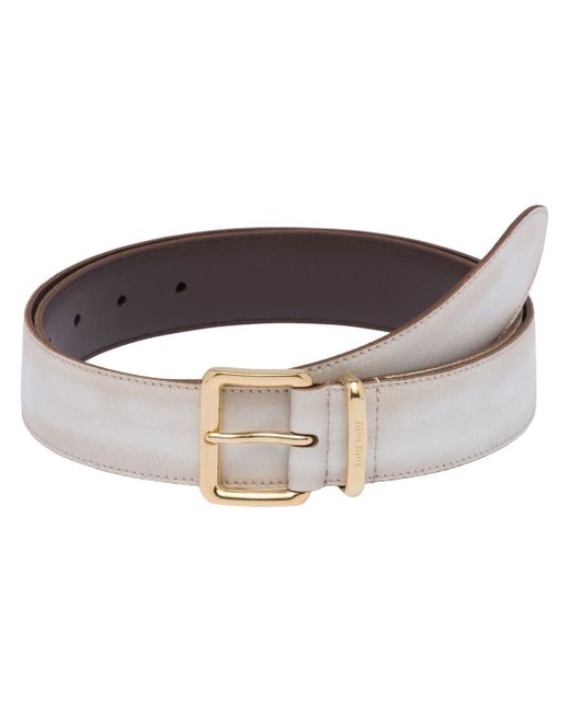 Miu Miu buckle-fastening leather belt