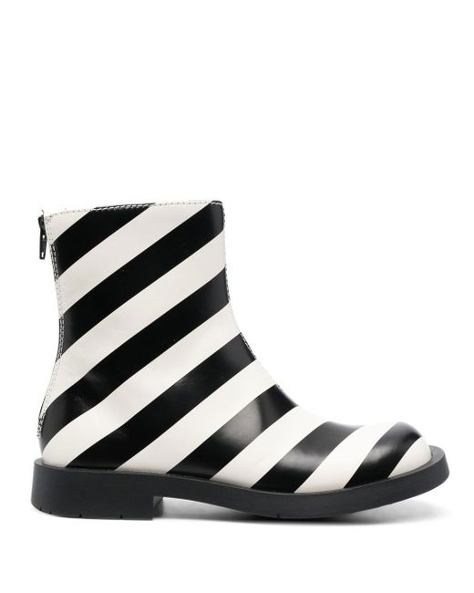 Camper striped ankle boots