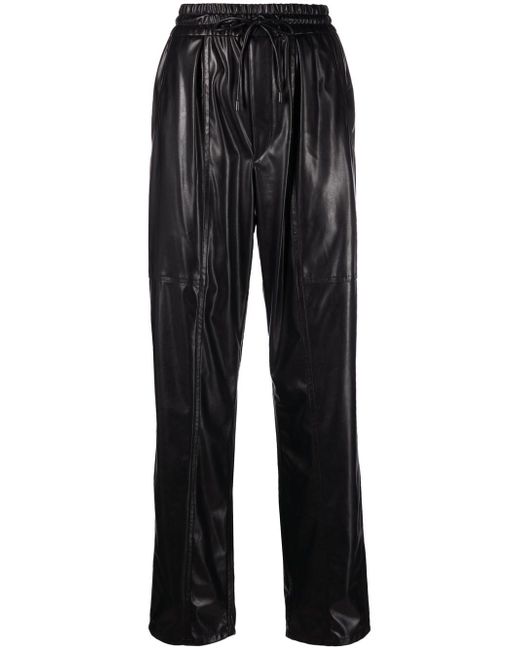 Isabel Marant Etoile faux-leather straight trousers