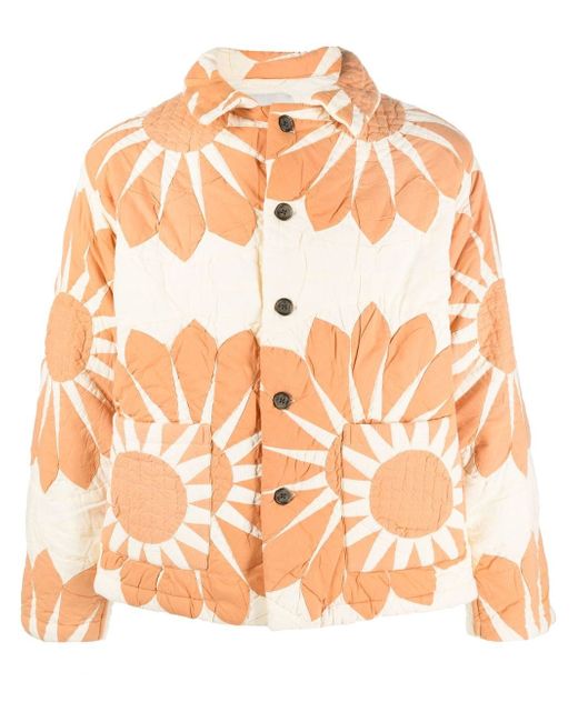 Bode floral-print detail shirt jacket