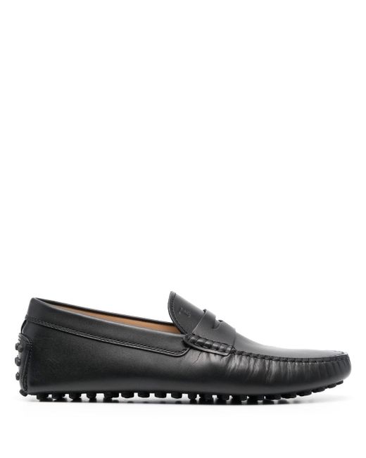 Tod's almond-toe leather loafers