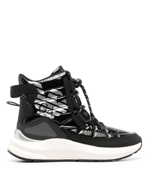 Ea7 Mountain quilted high-top sneakers
