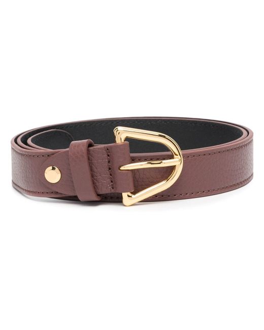 Coccinelle curved-buckle leather belt