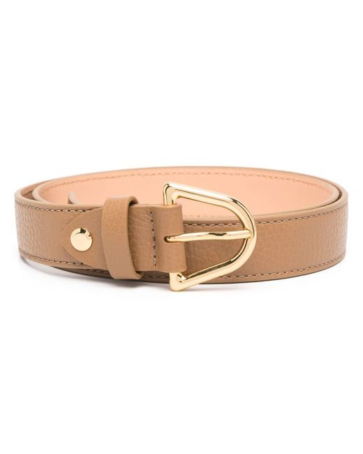 Coccinelle curved-buckle leather belt