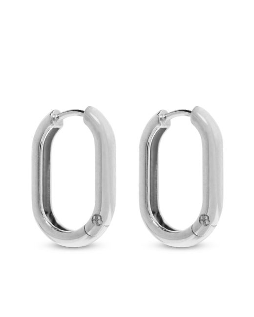 Anine Bing Link oval hoop earrings