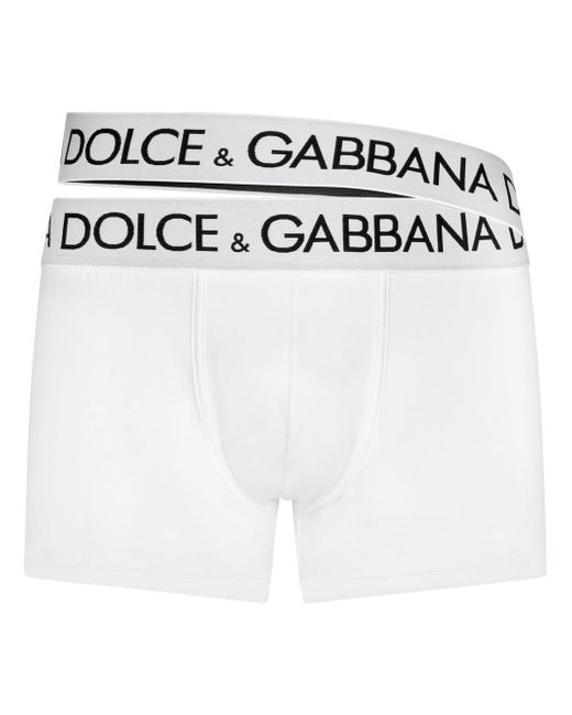 Dolce & Gabbana logo-waist cotton boxer briefs
