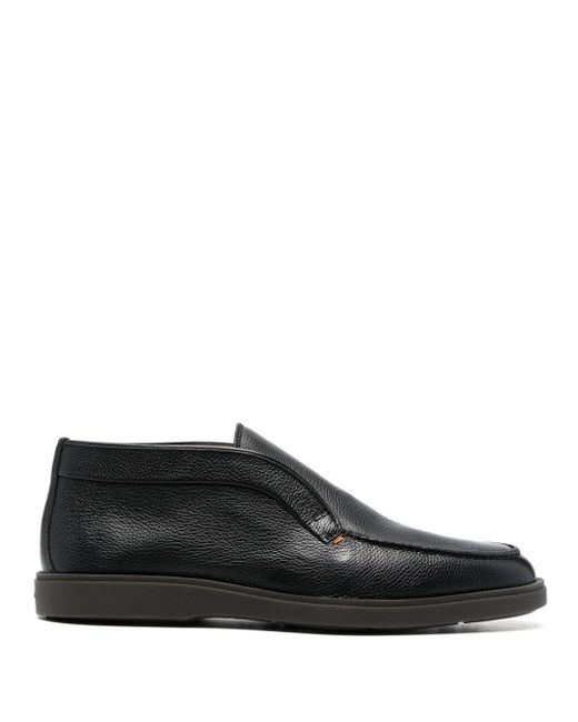 Santoni slip-on leather loafer