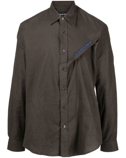 Y / Project long-sleeve button-fastening shirt