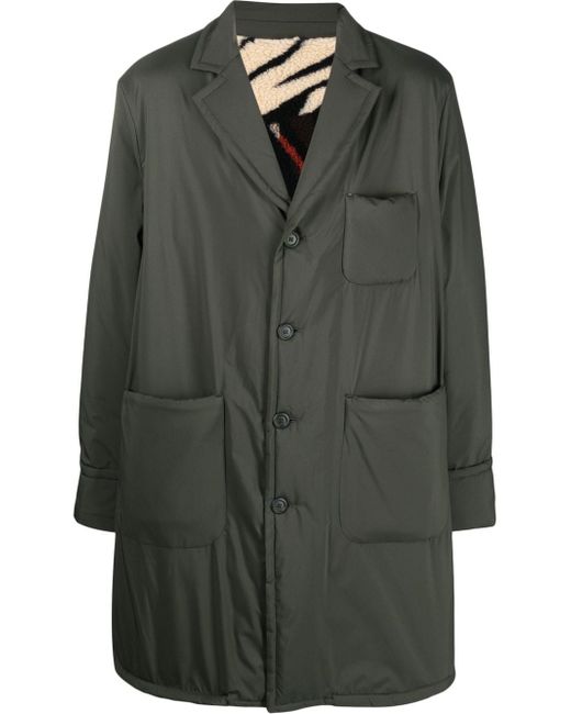 4Sdesigns single-breasted button parka coat