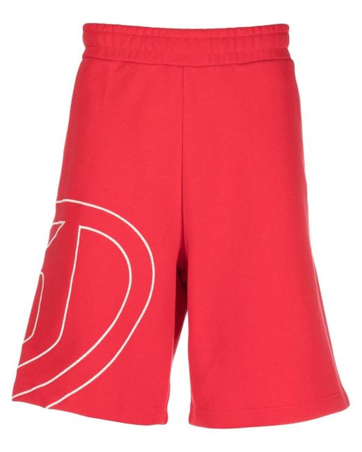 Diesel P-Crow Megoval cotton shorts