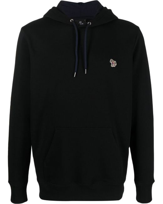 PS Paul Smith Zebra-patch pullover hoodie