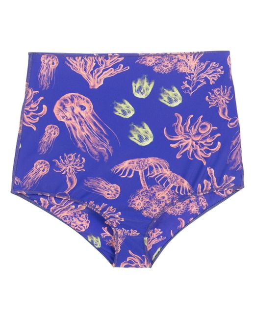 Nk Elza sea-print bikini bottoms