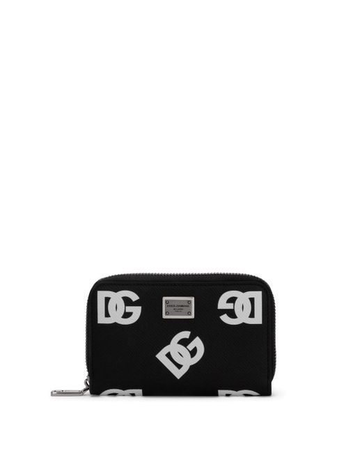 Dolce & Gabbana logo-print zipped cardholder