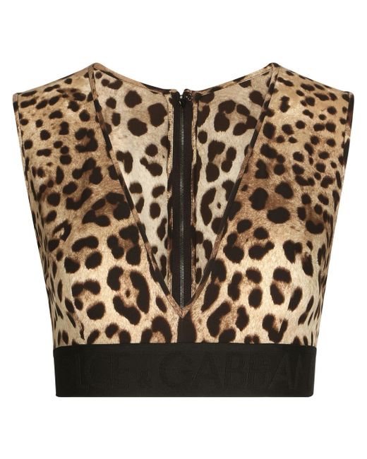 Dolce & Gabbana leopard-print vest top